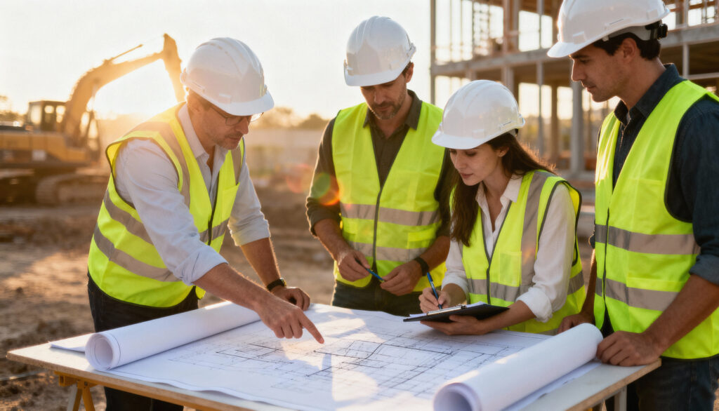 construction team about page